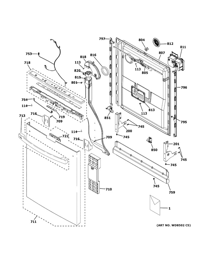 Diagram for PDT755SYR3FS