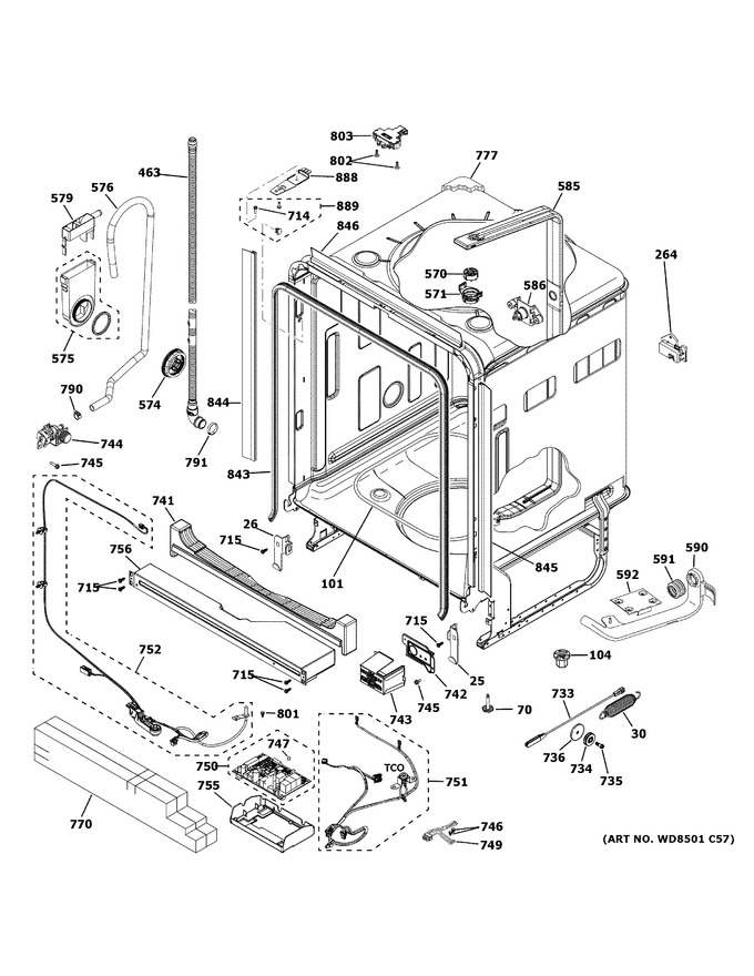 Diagram for PDP755SYR4FS