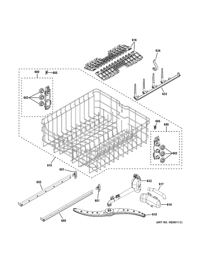 Diagram for GDT645SGN5WW