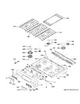 Diagram for Control Panel & Cooktop