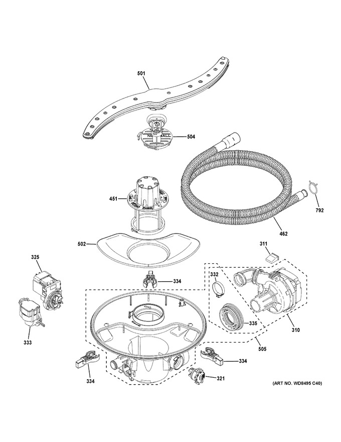 Diagram for GDT645SGN8BB