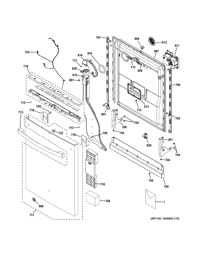 Diagram for GDT665SGN8BB