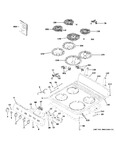 Diagram for Control Panel & Cooktop