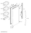 Diagram for Fresh Food Door - Lh