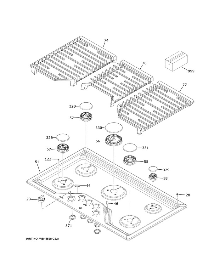 Diagram for JGP5030SL2SS