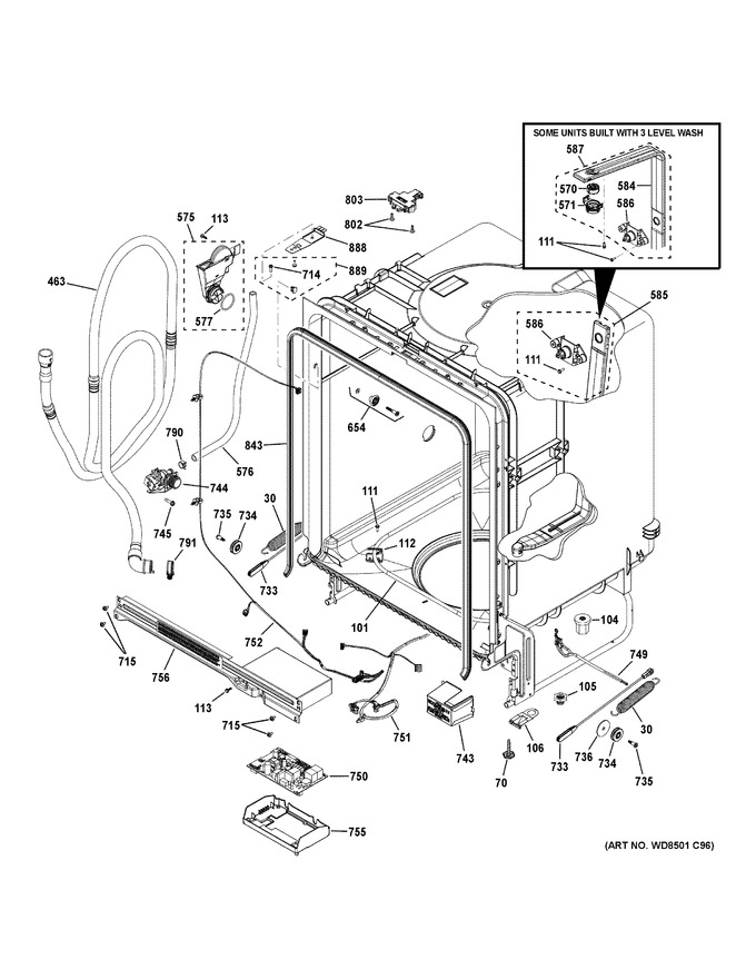 Diagram for GDF450PGR5BB