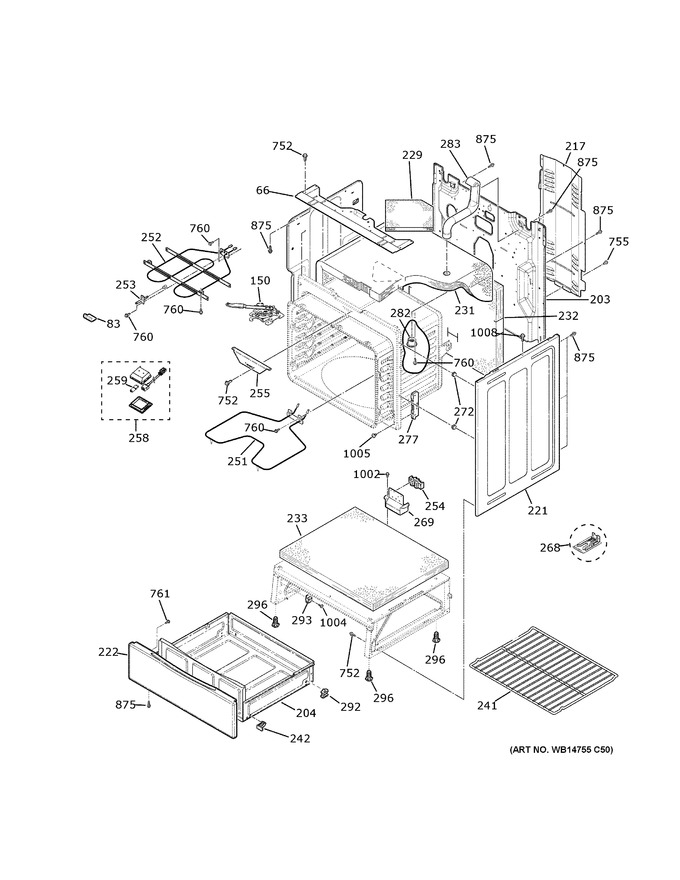 Diagram for JB645DKAWW