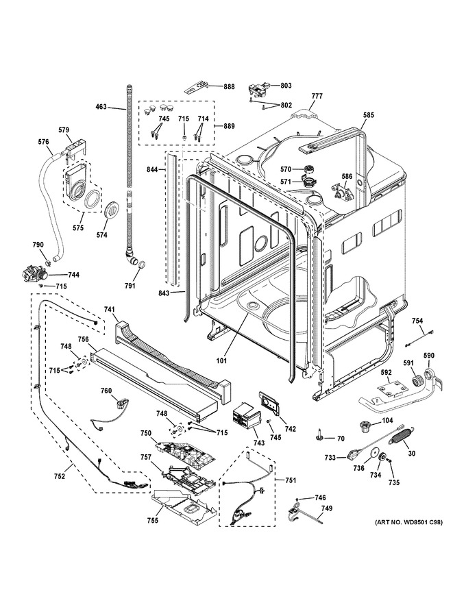 Diagram for GDP670SMV0ES