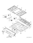 Diagram for Control Panel & Cooktop