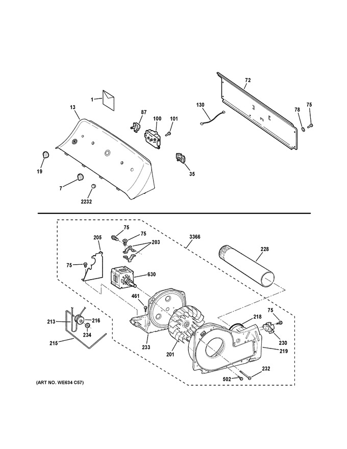 Diagram for GTX22EASK1WW