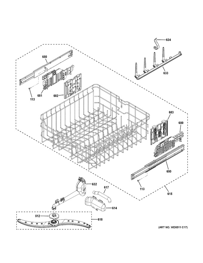 Diagram for GDP670SMV1ES