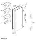 Diagram for Fresh Food Door - Lh