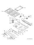 Diagram for Control Panel & Cooktop