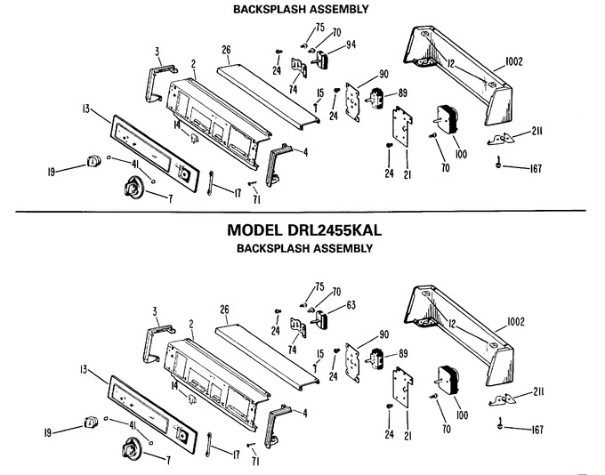 Diagram for DRL2455KAL