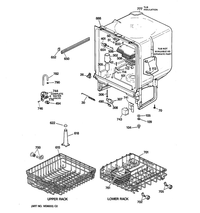 Diagram for GSD3230Z02WW