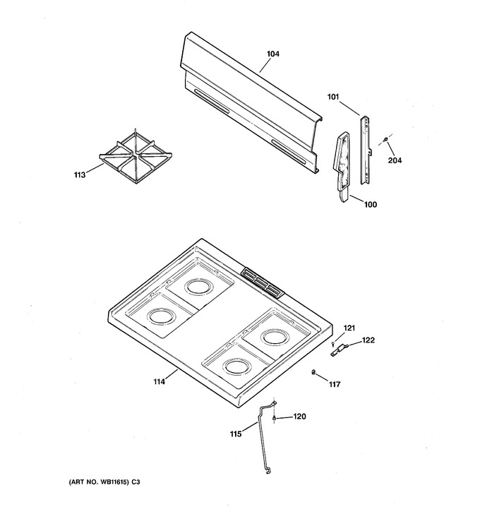 Diagram for JGBS04PPA2WH