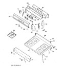 Diagram for 2 - Control Panel & Cooktop