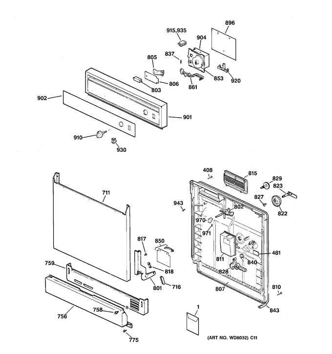 Diagram for HDA1100Z02WH