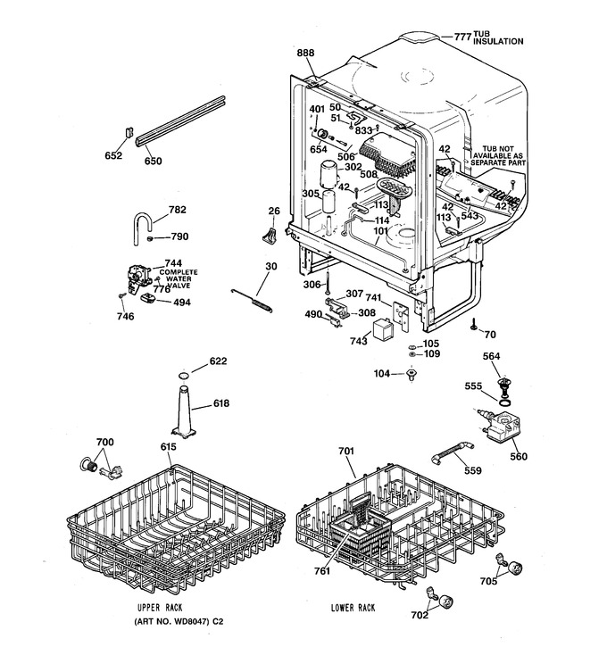 Diagram for PSD3430Z02WW