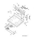 Diagram for 1 - Control Panel & Cooktop