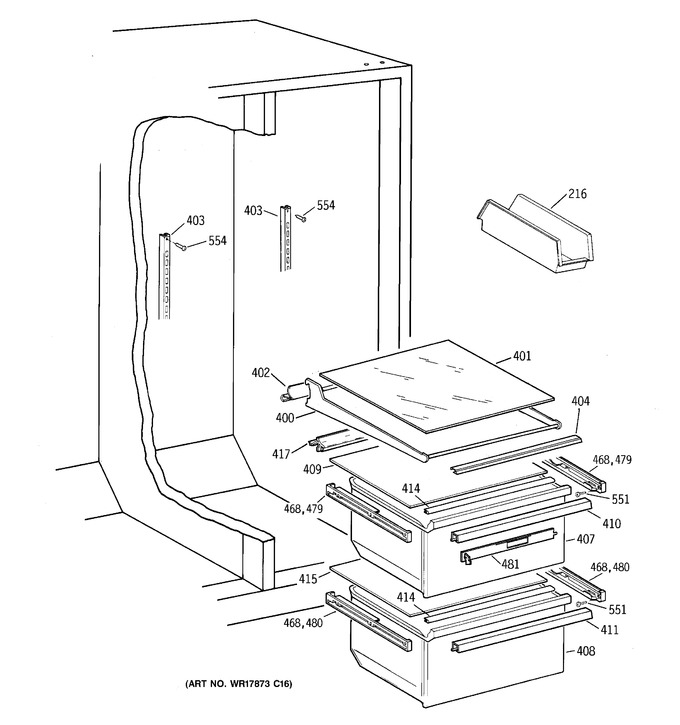 Diagram for TFX25JRBBAA