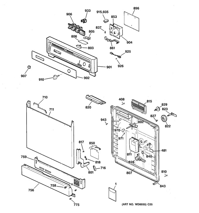 Diagram for GSD3330C02WW