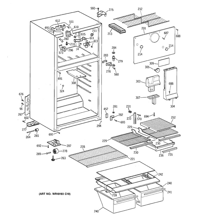 Diagram for TBT18TABHRWW