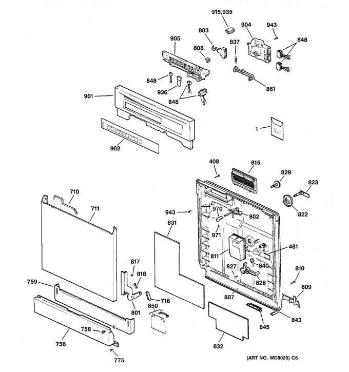 Diagram for GSD4030Z04WW