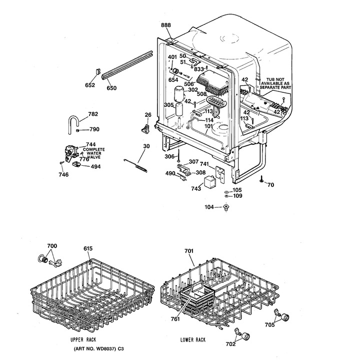 Diagram for GSM2100Z04WH