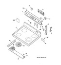 Diagram for 1 - Control Panel & Cooktop