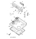 Diagram for 1 - Control Panel & Cooktop