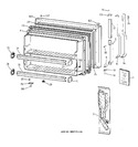 Diagram for 1 - Freezer Door