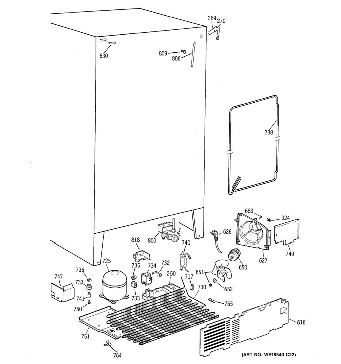 Diagram for TFX22ARBCAA