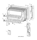 Diagram for 1 - Freezer Door