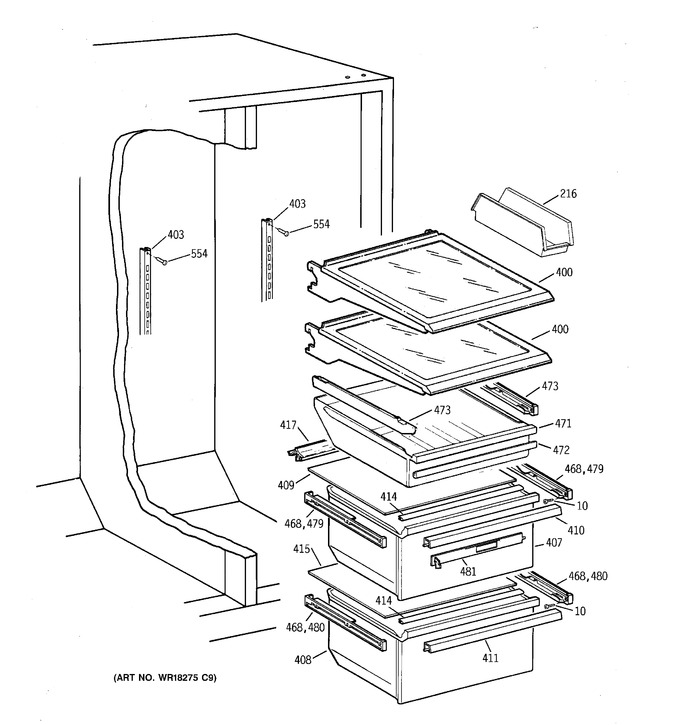 Diagram for TFX22VRBCWW