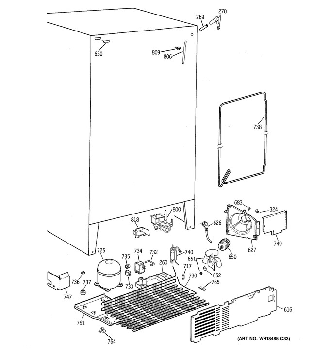 Diagram for TFX25VRBCAA