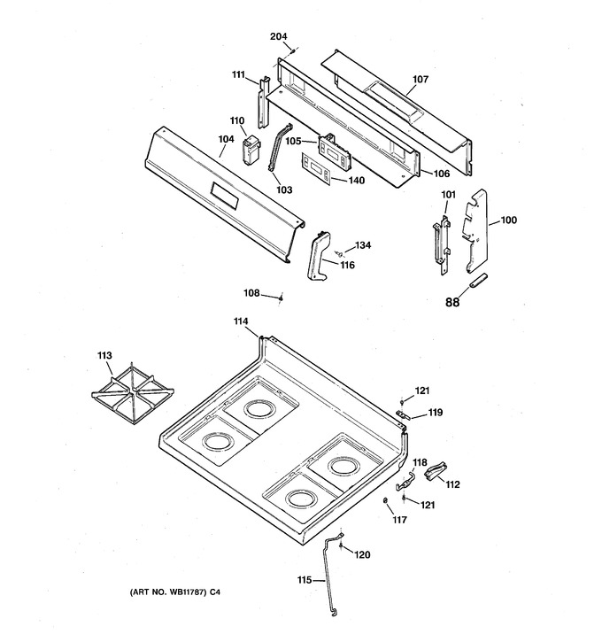 Diagram for JGBS20BEA1WH