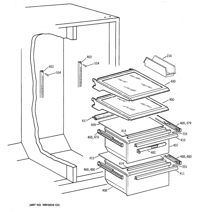 Diagram for TFX25KRCEWW