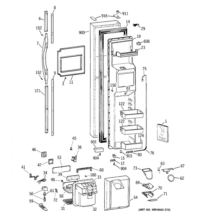 Diagram for TFG28PRCCWW