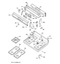 Diagram for 2 - Control Panel & Cooktop