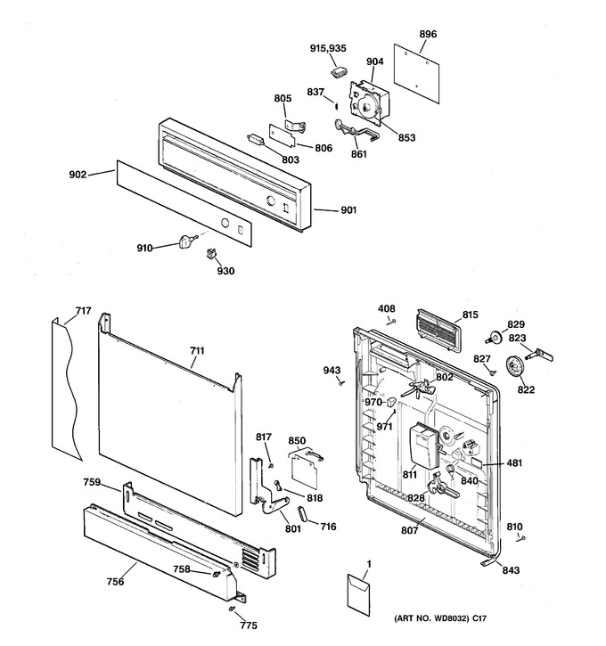 Diagram for HDA1000Z06WH