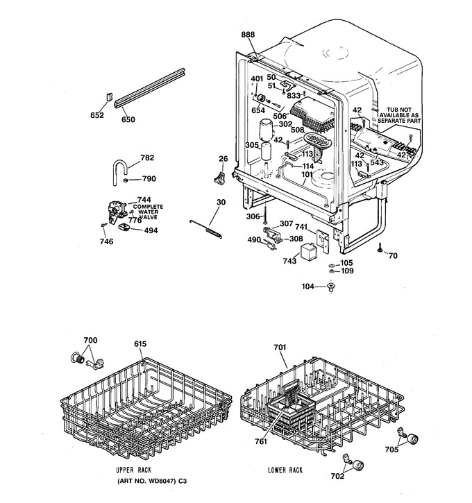 Diagram for HDA1000Z06WH