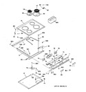 Diagram for 1 - Control Panel & Cooktop