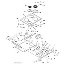 Diagram for 1 - Control Panel & Cooktop