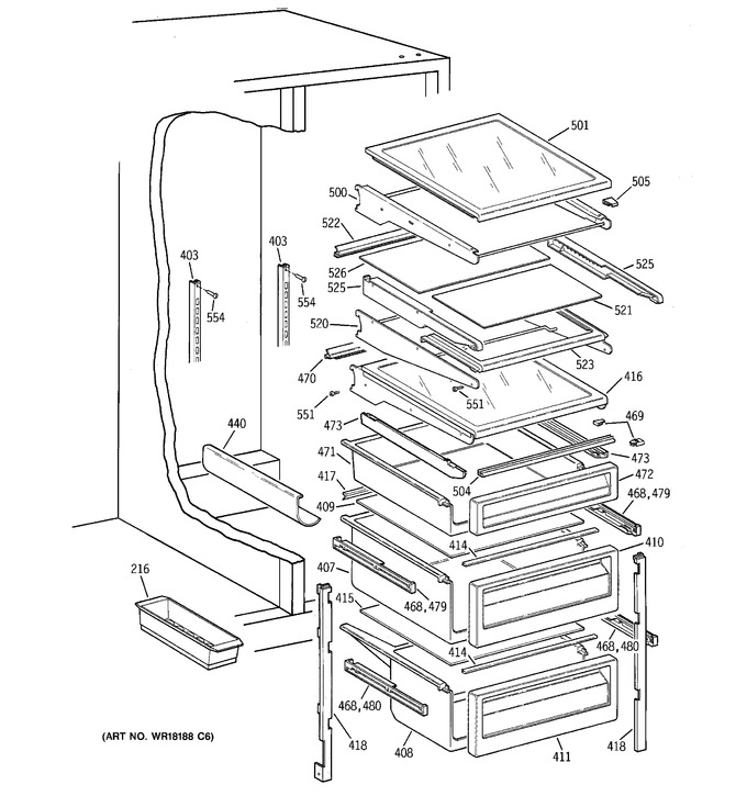 Diagram for TFG25PRBEWW