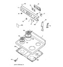 Diagram for 1 - Control Panel & Cooktop