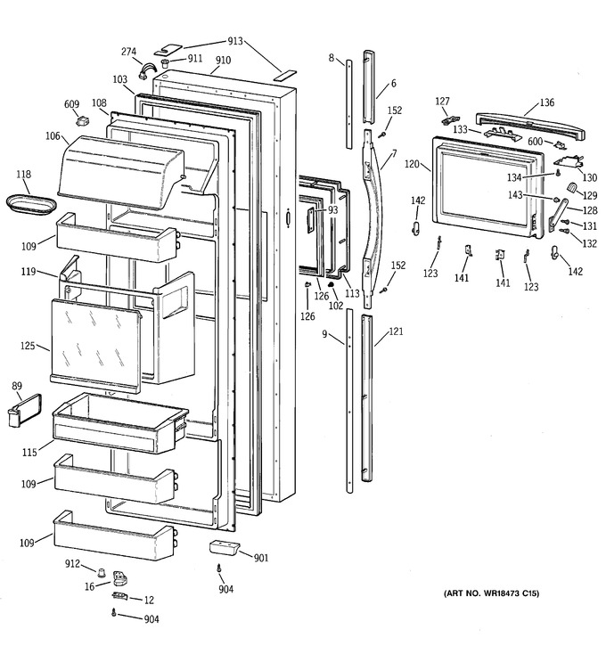 Diagram for TFM28PFBEWW