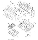 Diagram for 2 - Control Panel & Cooktop