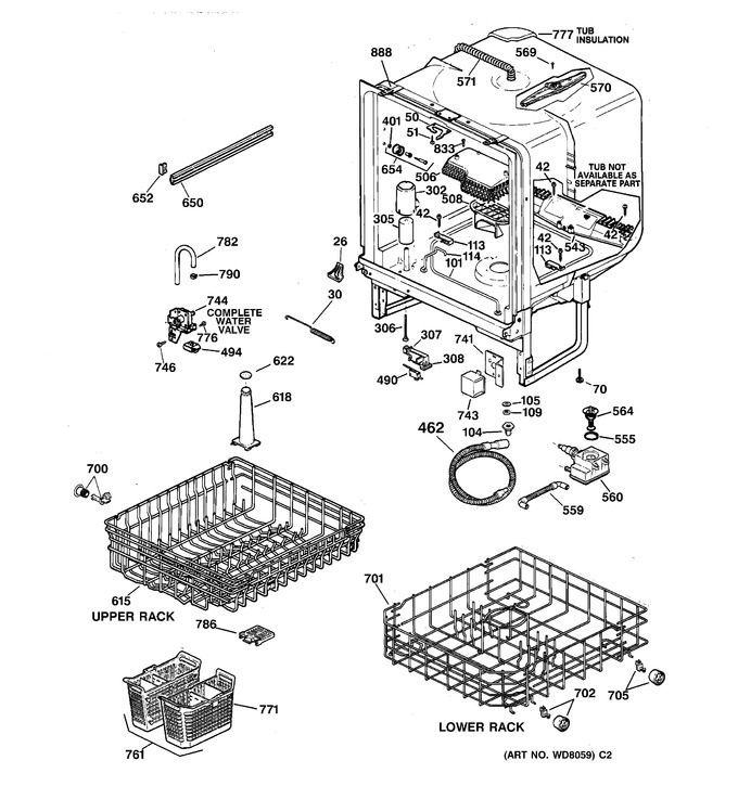 Diagram for GSD3732D00WW