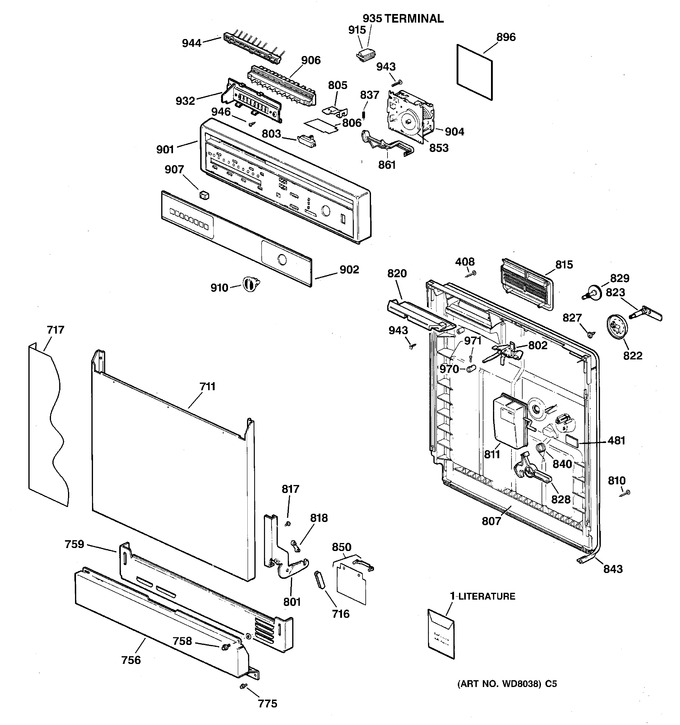 Diagram for GSD3610ZZ2AA